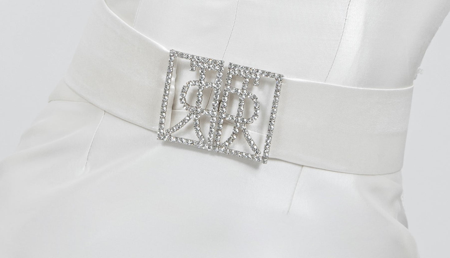JRT Bling Belt White