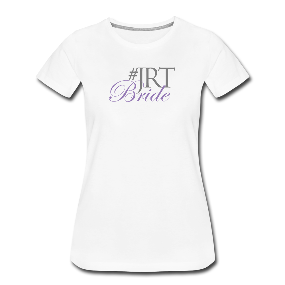 JRTBride Fitted Crew Neck T-Shirt Lavender - white