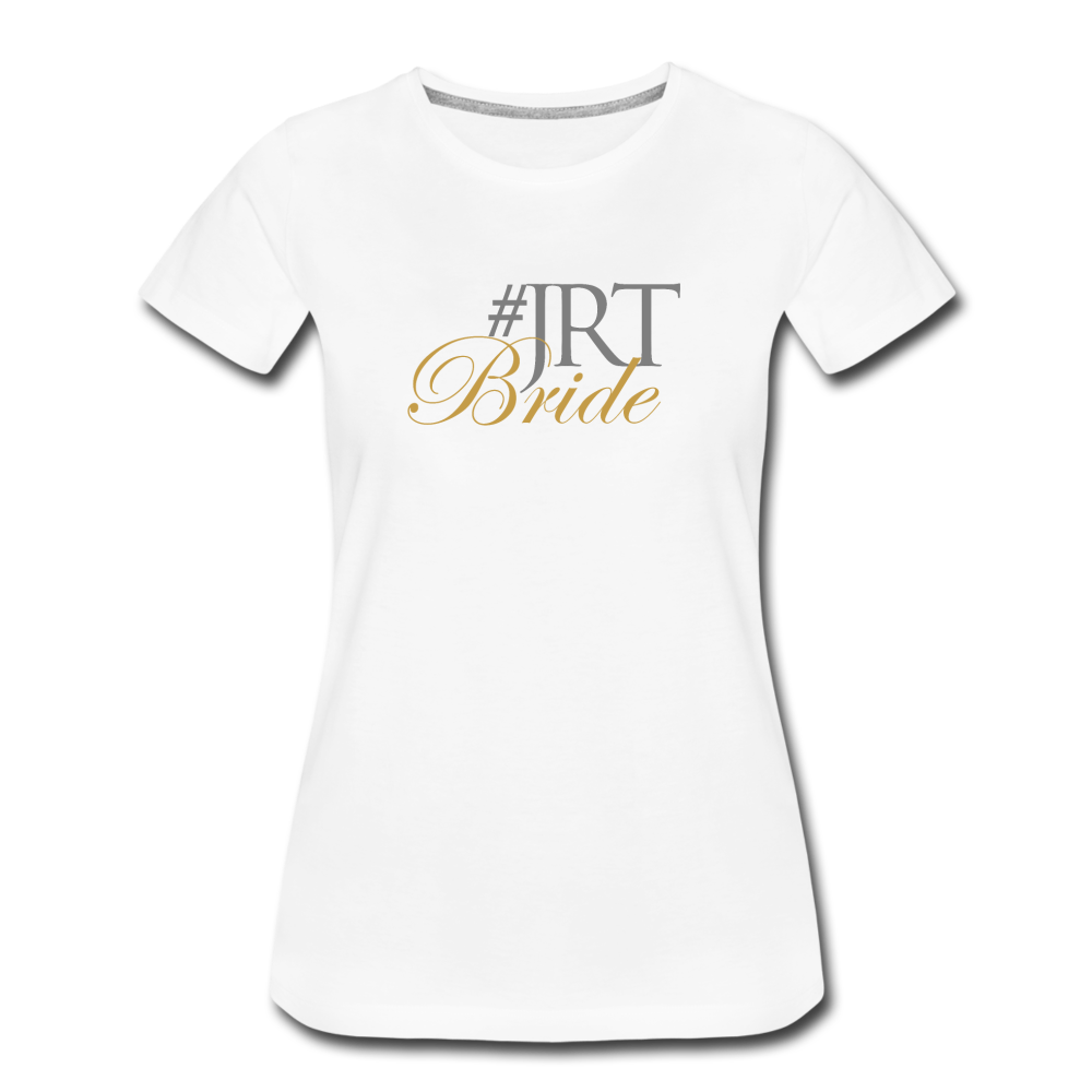 JRTBride Fitted Crew Neck T-Shirt Gold - white