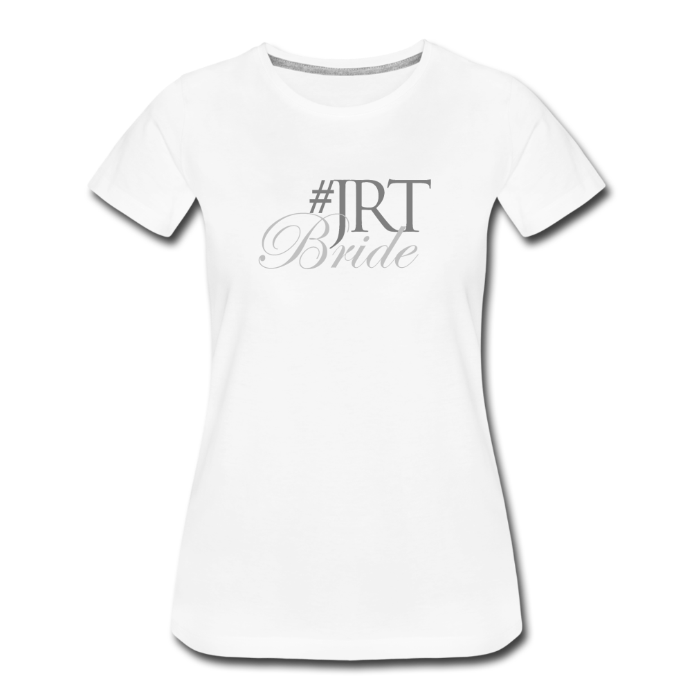 JRTBride Fitted Crew Neck T-Shirt Silver - white