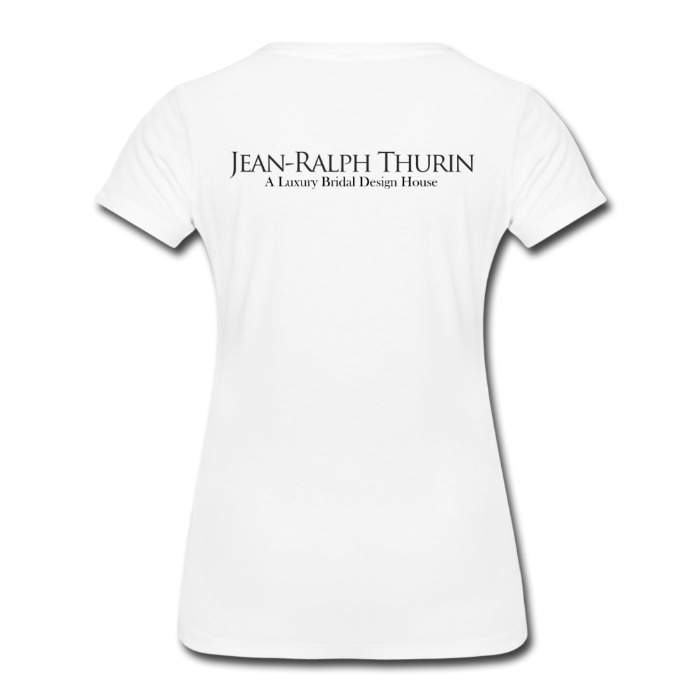 JRTBride Tribe Fitted Crew Neck T-Shirt Tiffany Blue - white