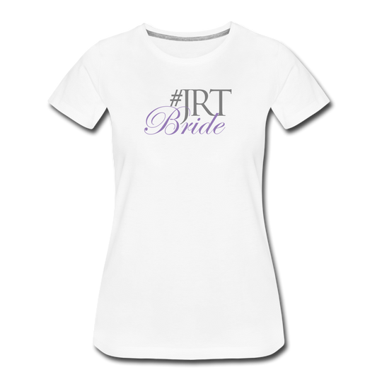 JRTBride Fitted Crew Neck T-Shirt Lavender - white