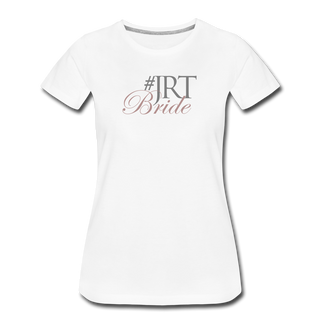 JRTBride Fitted Crew Neck T-Shirt Rose Gold - white