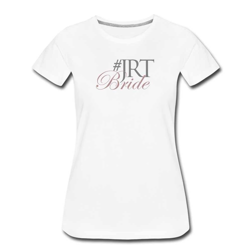 JRTBride Fitted Crew Neck T-Shirt Rose Gold - white