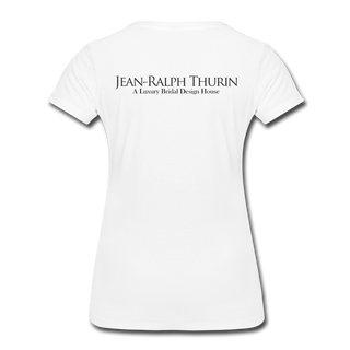 JRTBride Fitted Crew Neck T-Shirt Rose Gold - white