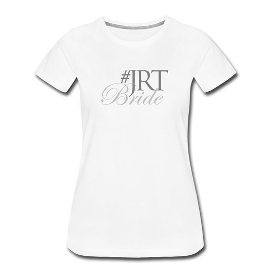 JRTBride Fitted Crew Neck T-Shirt Silver - white