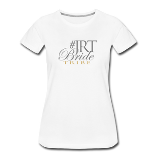 JRTBride Tribe Fitted Crew Neck T-Shirt Gold - white