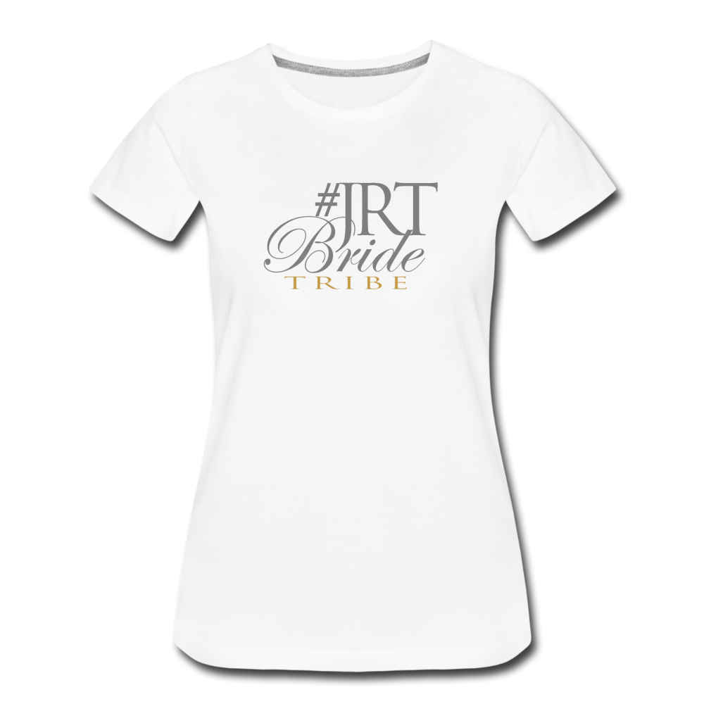 JRTBride Tribe Fitted Crew Neck T-Shirt Gold - white