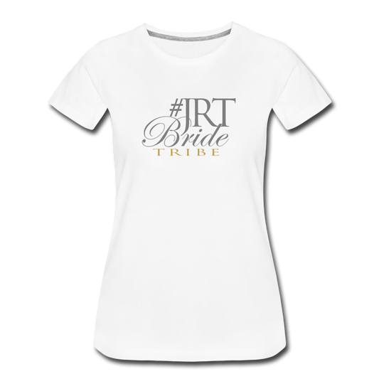 JRTBride Tribe Fitted Crew Neck T-Shirt Gold - white