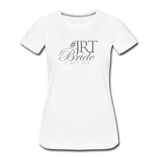 JRTBride Tribe Fitted Crew Neck T-Shirt Silver - white