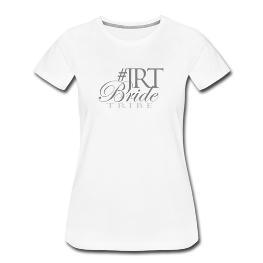 JRTBride Tribe Fitted Crew Neck T-Shirt Silver - white