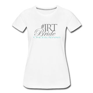 Once & Always JRTBride Fitted Crew Neck T-Shirt Tiffany Blue - white