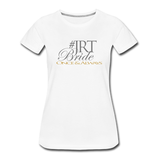 Once & Always JRTBride Fitted Crew Neck T-Shirt Gold - white