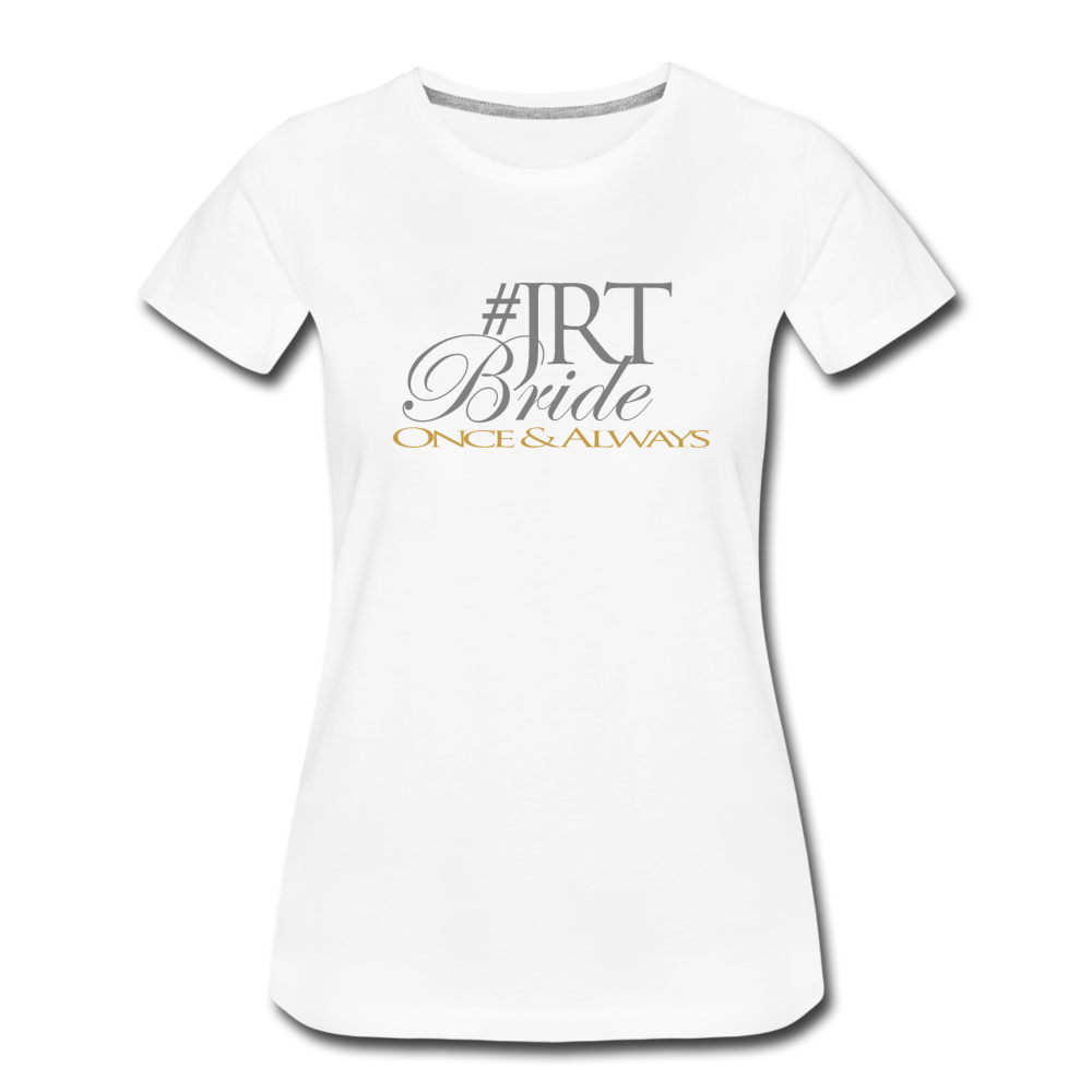 Once & Always JRTBride Fitted Crew Neck T-Shirt Gold - white