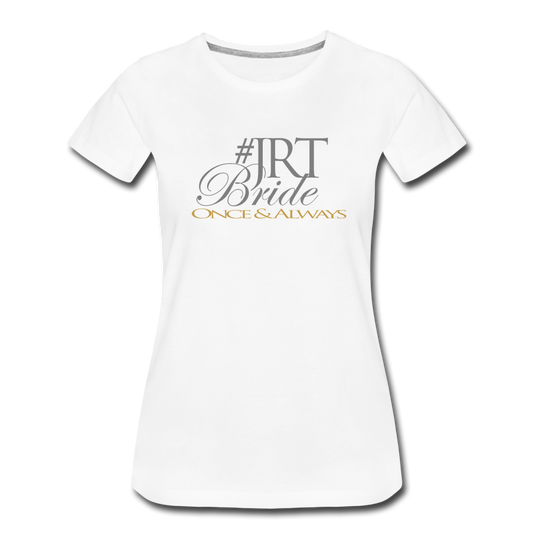 Once & Always JRTBride Fitted Crew Neck T-Shirt Gold - white